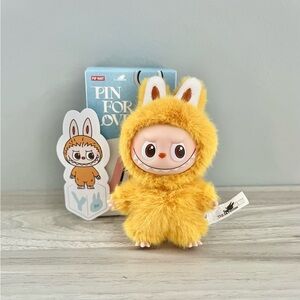 Pop Mart The Monsters Pin for Love Vinyl Plush Pendant (N-Z) - Letter Y